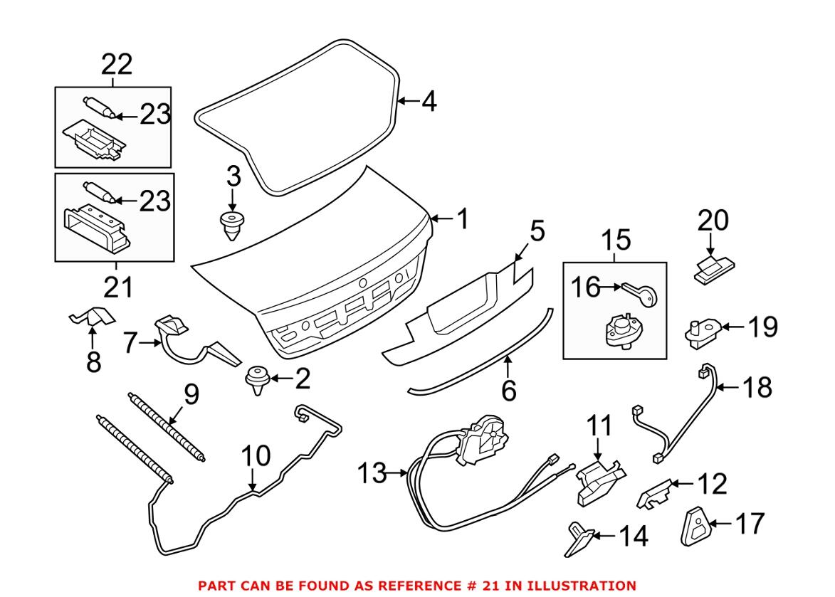 BMW Courtesy Light - Rear 63319185401